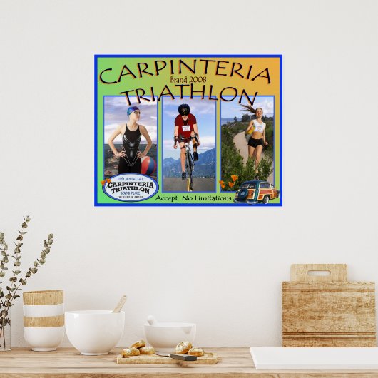 Poster du triathlon Carpinteria 2008 (Cuisine)