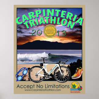 Poster du triathlon Carpinteria 2013
