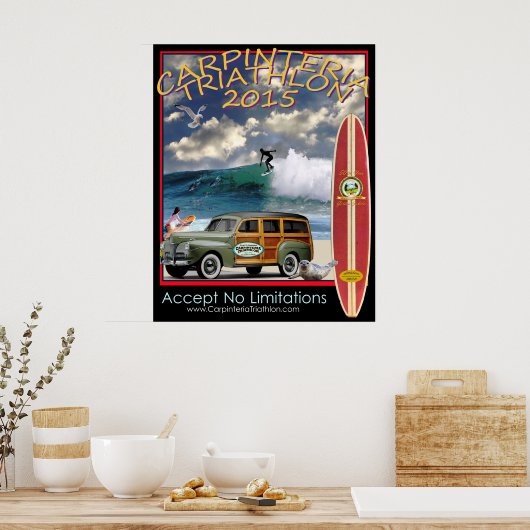 Poster du triathlon Carpinteria 2015 (Cuisine)