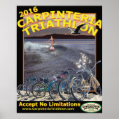 Poster du triathlon Carpinteria 2016 (Devant)