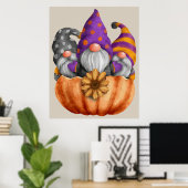 Poster du Trio Citrouille Gnome (Bureau à domicile)