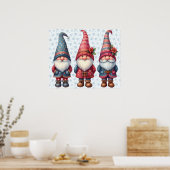 Poster du trio Gnomes de Noël (Cuisine)