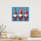 Poster du trio Gnomes de Noël (Cuisine)