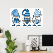 Poster du trio Hanoukka Gnomes (Bureau à domicile)