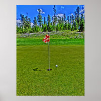 Poster du trou de golf