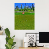 Poster du trou de golf (Bureau à domicile)
