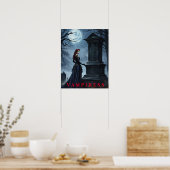 Poster du vampiress d'Halloween (Cuisine)