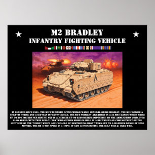 Poster du véhicule de combat M2 Bradley Infantry