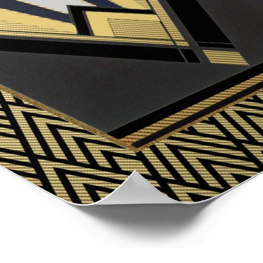 Poster Du Ventilateur Art Déco. (Coin)