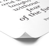 Poster du verset biblique, Proverbes 31:25, art ch (Coin)