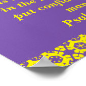 Poster du verset de la Bible de Psaume (Coin)