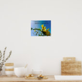Poster du verset de la Bible, les fleurs poussent (Cuisine)