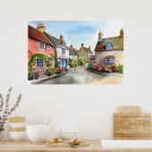 Poster du village anglais (Cuisine)