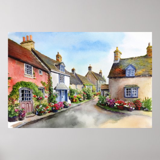 Poster du village anglais (Devant)