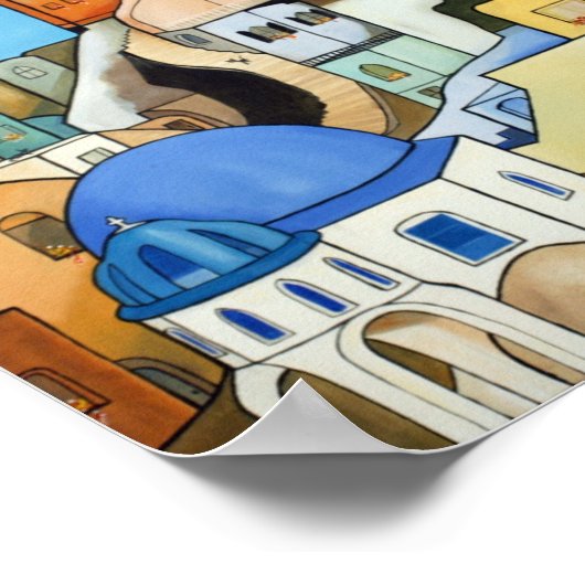 Poster du village grec (Coin)