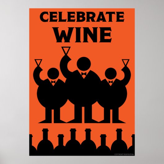 Poster du vin mousseux Prosecco italien (Devant)