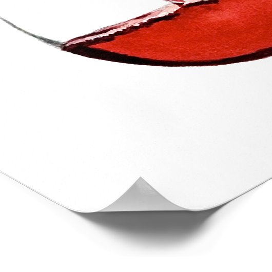 Poster du vin rouge (Coin)