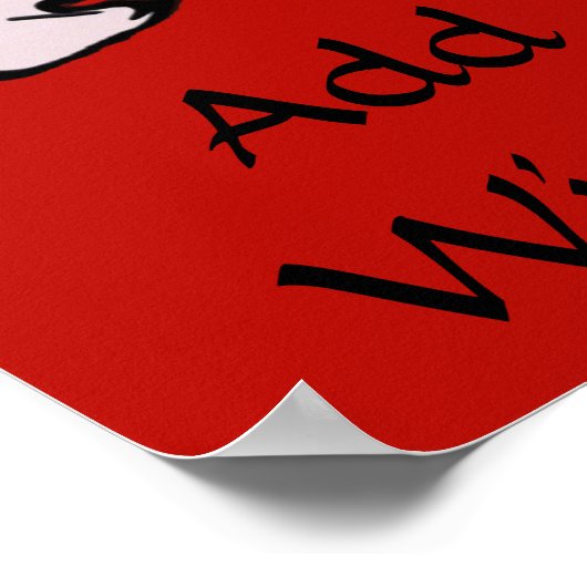 Poster du vin vintage Modifier texte (Coin)