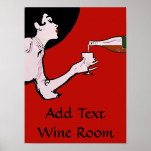 Poster du vin vintage Modifier texte
