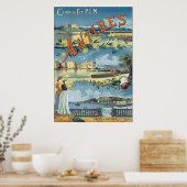 Poster du Vintage voyage Antibes (Cuisine)