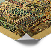 Poster du Vintage voyage Atlanta Skyline (Coin)