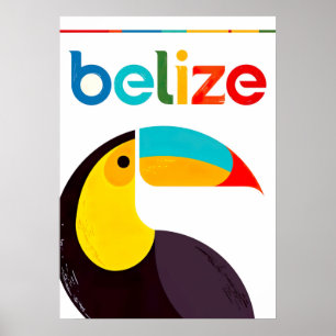 Poster du Vintage voyage Belize Retro