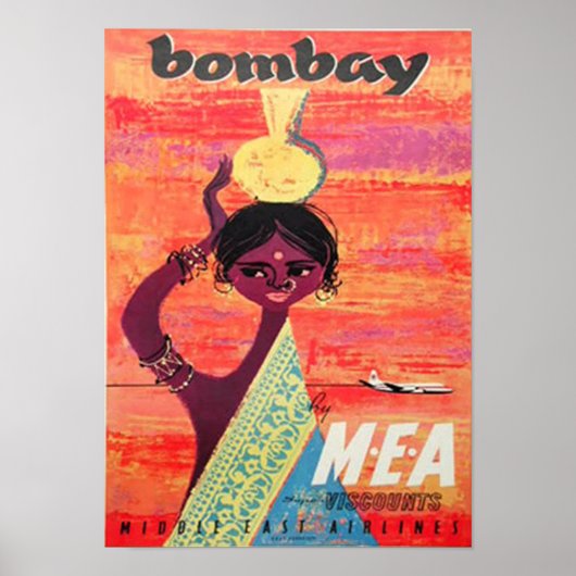 Poster du Vintage voyage Bombay (Devant)