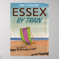 Poster du Vintage voyage britannique Essex