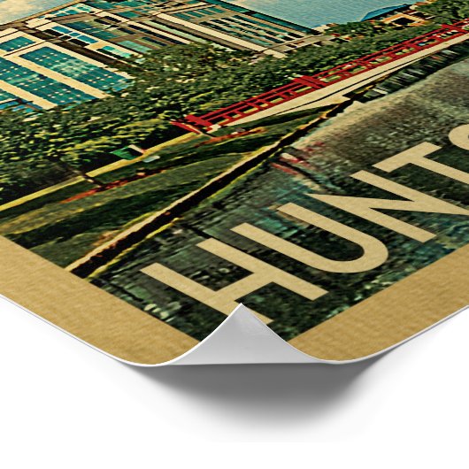 Poster du Vintage voyage de Huntsville (Coin)