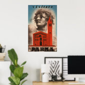 Poster du Vintage voyage de Parme, Italie (Bureau à domicile)