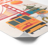 Poster du Vintage voyage de San Francisco Retro (Coin)