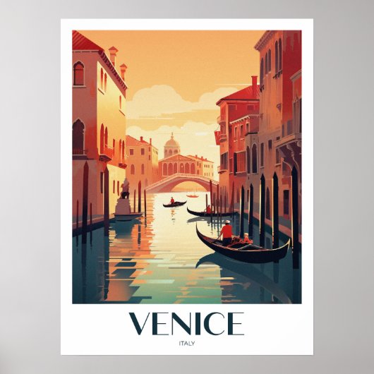 Poster du Vintage voyage de Venise (Devant)