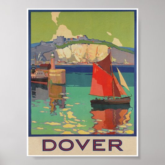Poster du Vintage voyage Dover England (Devant)