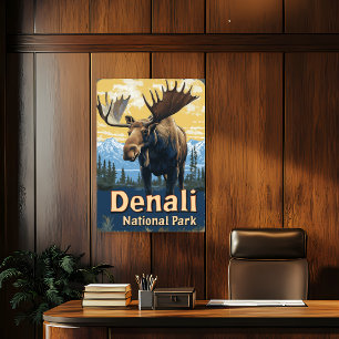 Poster du Vintage voyage du parc national de Denal