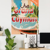 Poster du Vintage voyage Grand Cayman (Bureau à domicile)