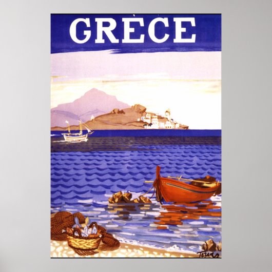 Poster du Vintage voyage grec (Devant)