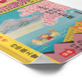 Poster du Vintage voyage Gyoda Japon (Coin)