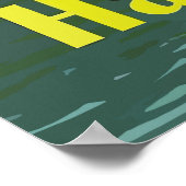 Poster du Vintage voyage Hawaii Outrigger Canoe (Coin)