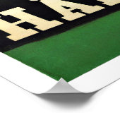 Poster du Vintage voyage Helsingborg Suède (Coin)