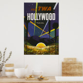 Poster du Vintage voyage Hollywood Lights (Cuisine)