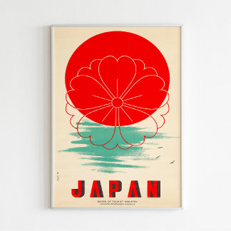 Poster du Vintage voyage japonais