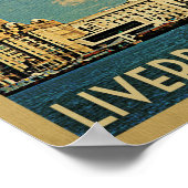Poster du Vintage voyage Liverpool (Coin)