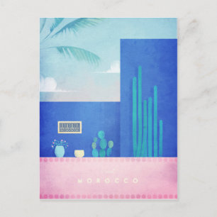 Poster du Vintage voyage marocain - Carte postale 