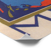 Poster du Vintage voyage Menton France (Coin)