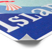 Poster du Vintage voyage rétro de Barbade (Coin)