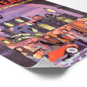 Poster du Vintage voyage rétro de la Nouvelle-Orlé (Coin)