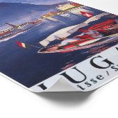 Poster du Vintage voyage rétro Lugano Suisse (Coin)