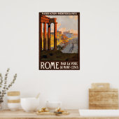 Poster du Vintage voyage Rome (Cuisine)