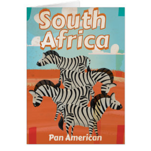 Poster du Vintage voyage sud-africain