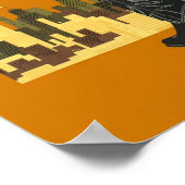 Poster du Vintage voyage Texas Cowboy (Coin)